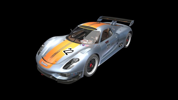 2010 Porsche 918 RSR (Race Lab) – Modello 3D gratuito STL