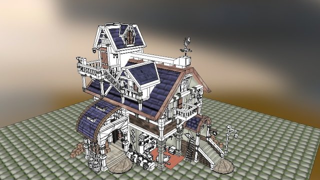 Medival Building 3D Model