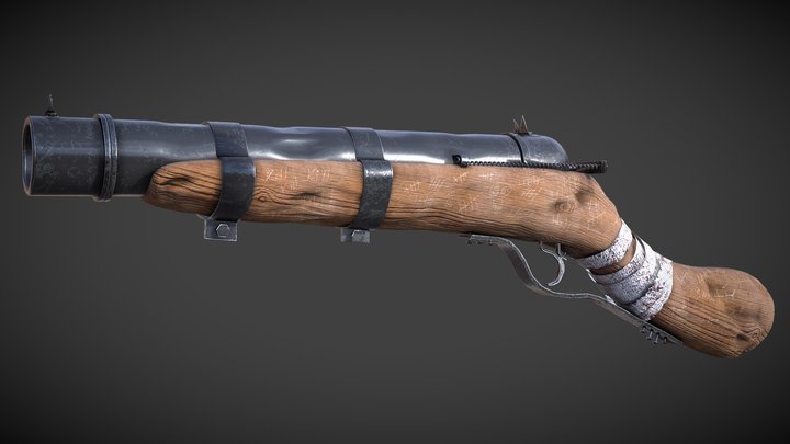 HANDMADE Shotgun 3D Model