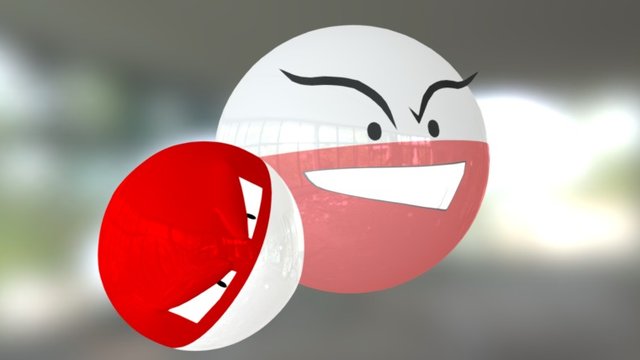 Pokemon Hisuian Voltorb Hisuian Electrode 3D model 3D printable