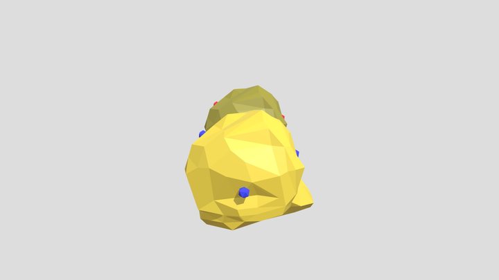 Bush low poly 3D Model