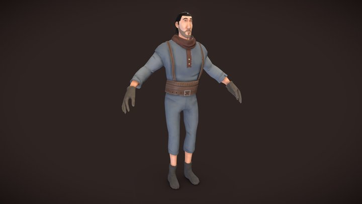 Chuck Guily - The Deputy (Full Body) 3D Model