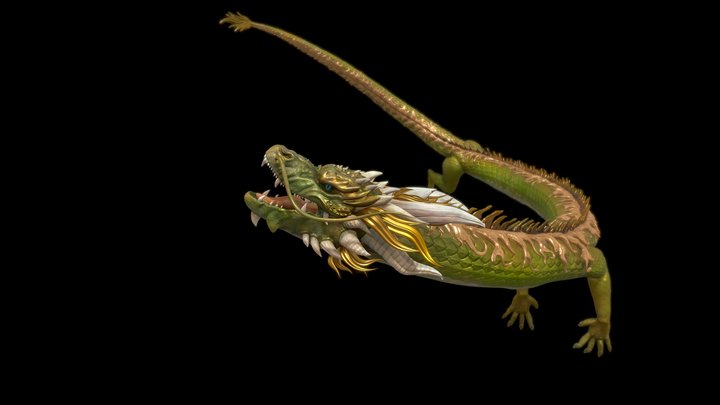 SHENRON: Dragon fly animation (cut scene) 3D Model