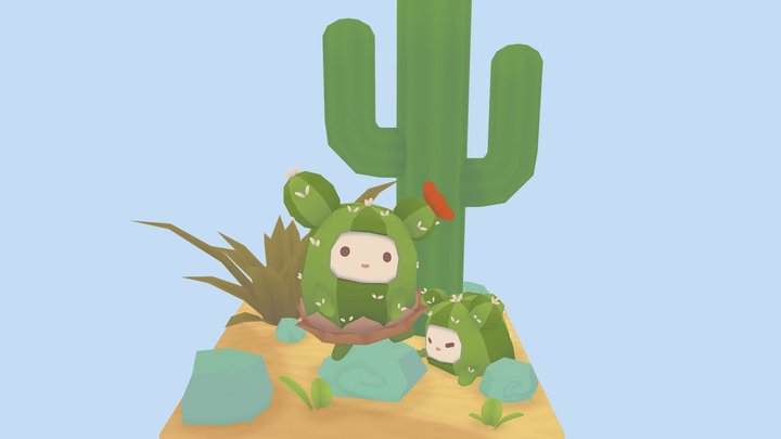 Ooblets Fanart 3D Model