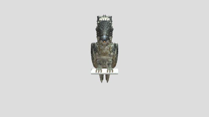 Crested Kingfisher – Free 3D Model STL
