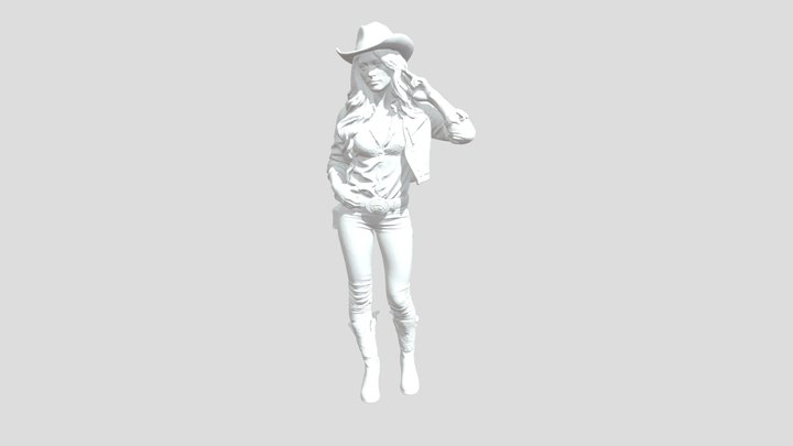 Cowgirl 3D Model