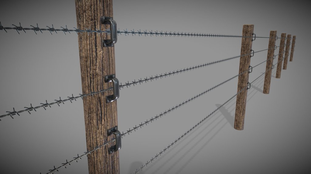 Barbed wire wooden - 9MB - 2PART