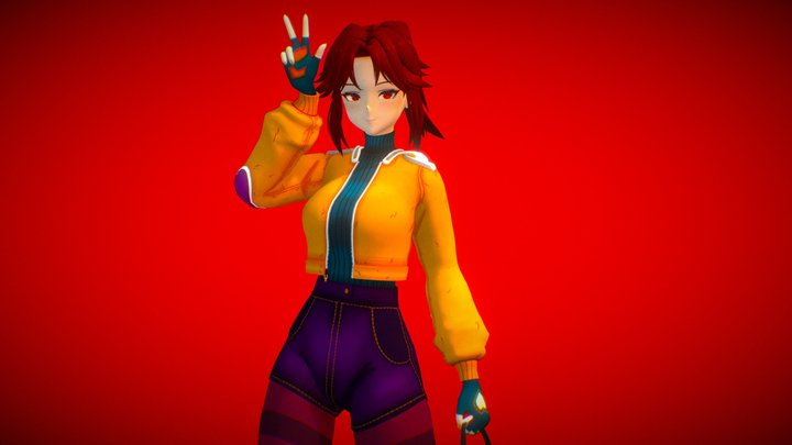 [OC] Emma | Anime-Style 3D model 3D Model
