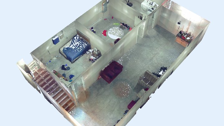 Single Family Home - Basement 3D Model