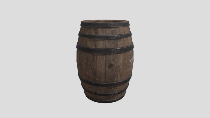 Barrel Whiskey 3D Model