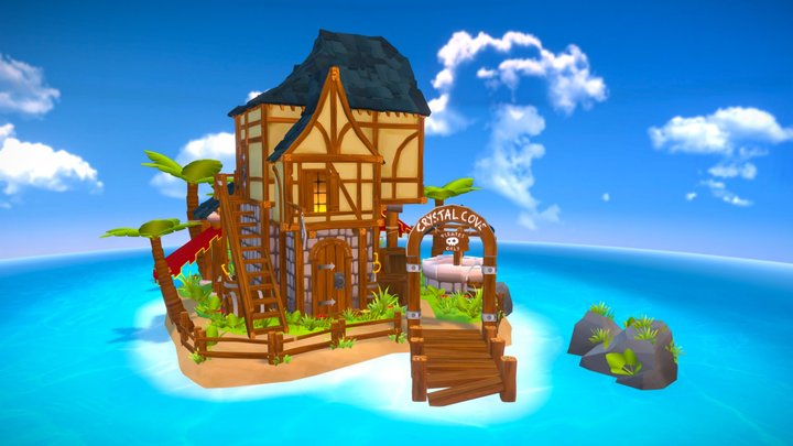 Crystal Cove - home of the Master Merchant 3D Model