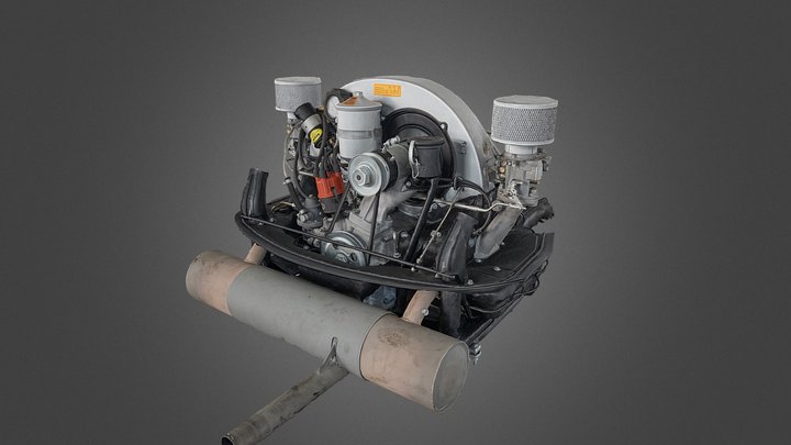 Motor Porsche Speedster 3D Model