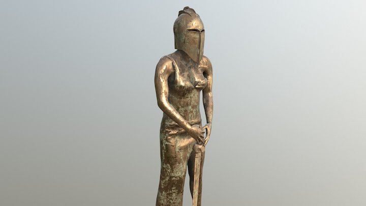 Bronze Statue 3D Model