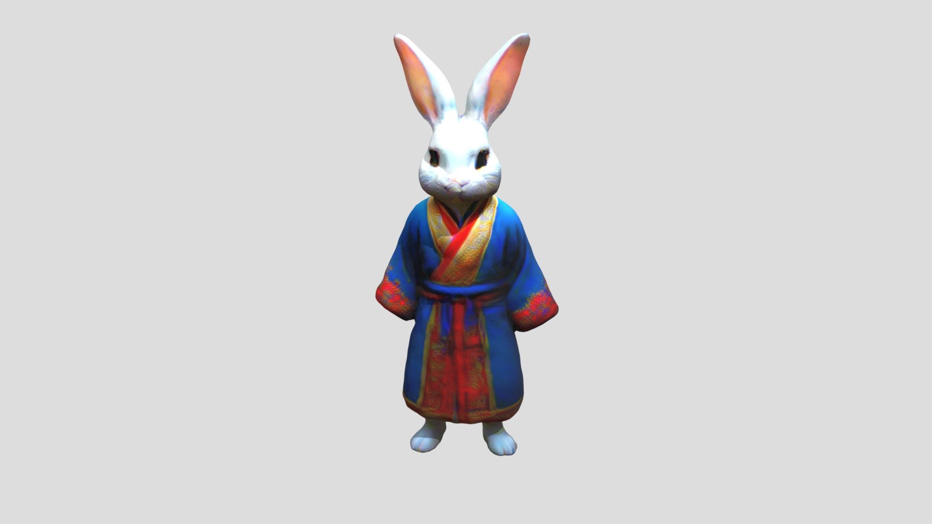 A Rabbit In A Chinese Coat - Download Free 3D model by loginkunteyr ...