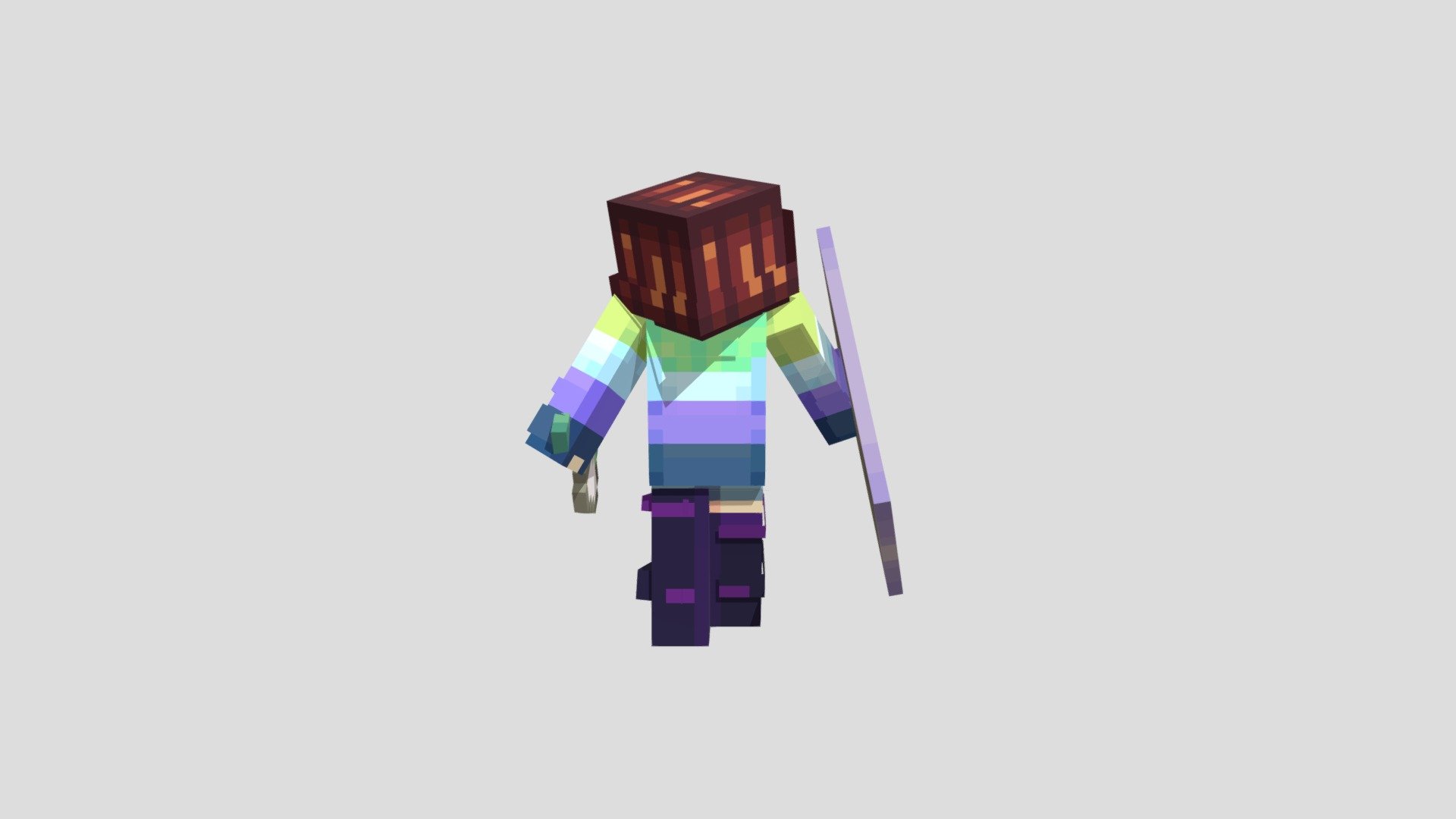 Elder Scale Shield And Battleaxe