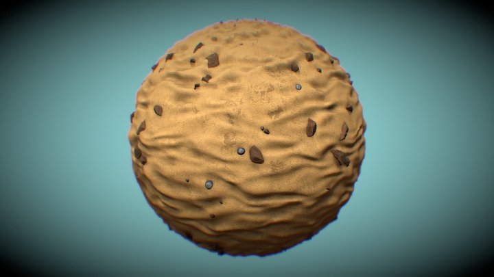 Sand With Stones | Tile Texture – Kostenloses 3D-Modell STL