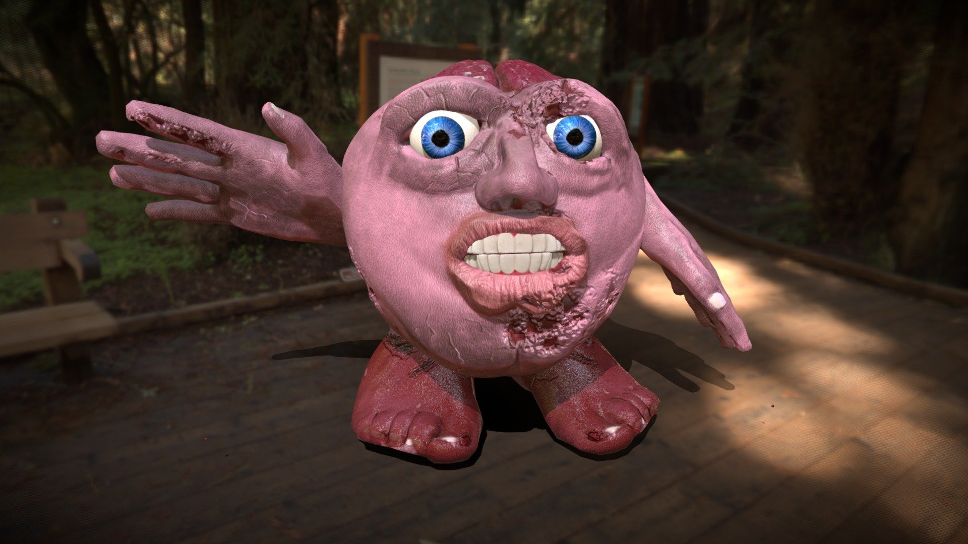 Realistic Halloween Kirby - 3D model by Ryztiq (@Ryztiq) [0b94c37]