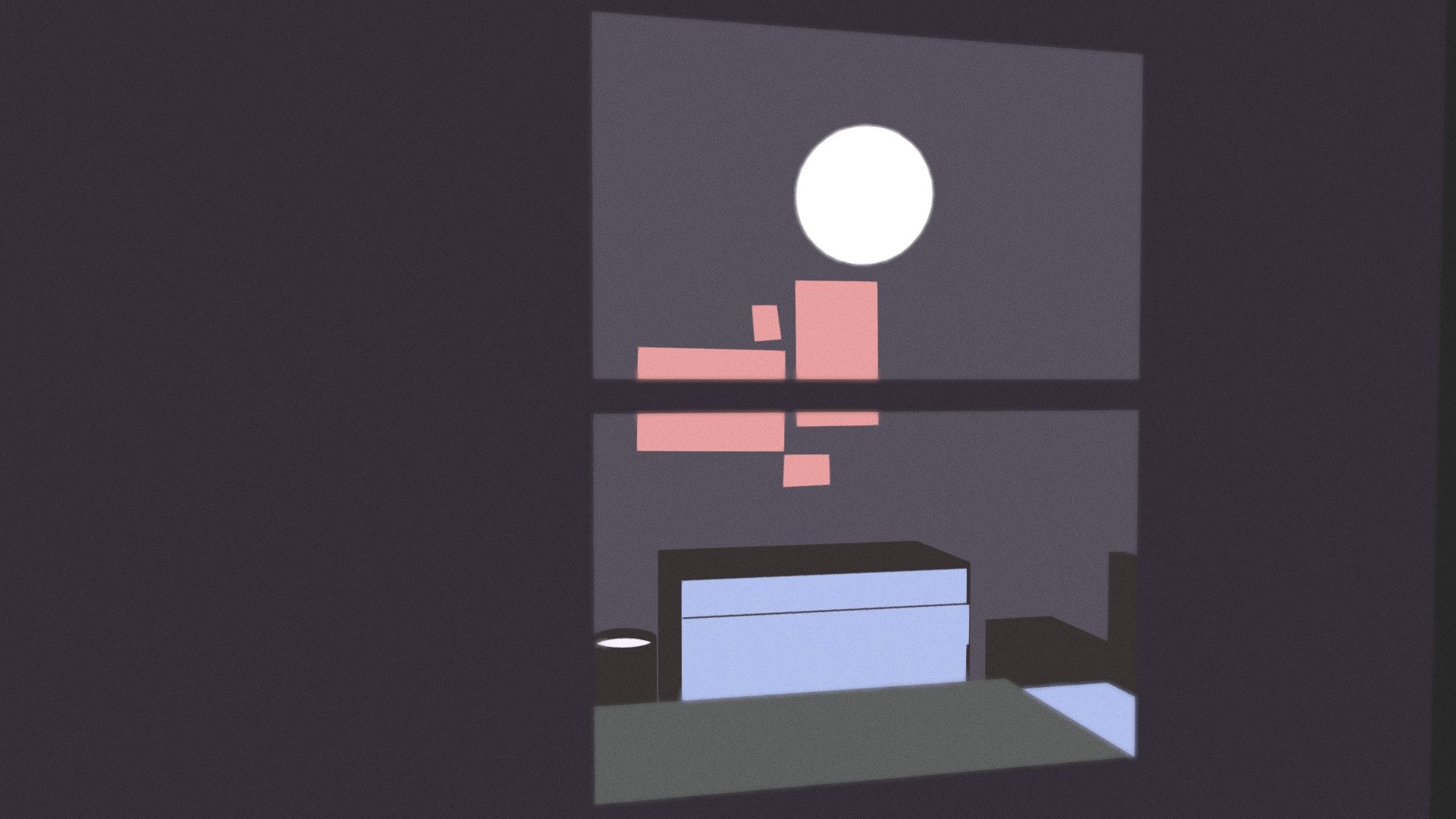 Looking into a bedroom