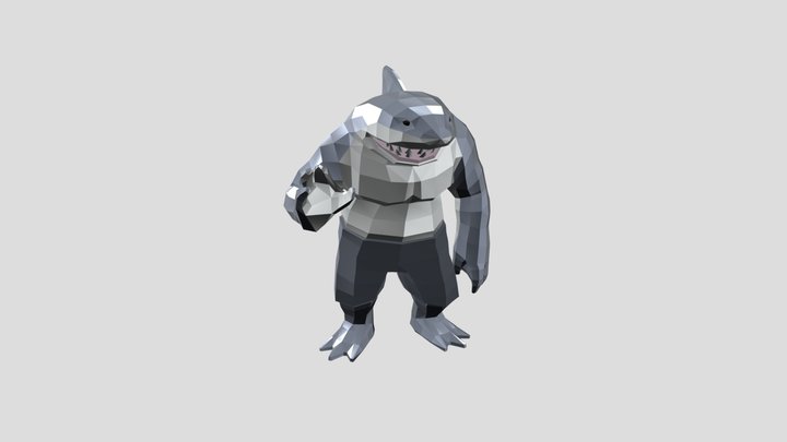 king-shark-sylvester-stallone 3D Model