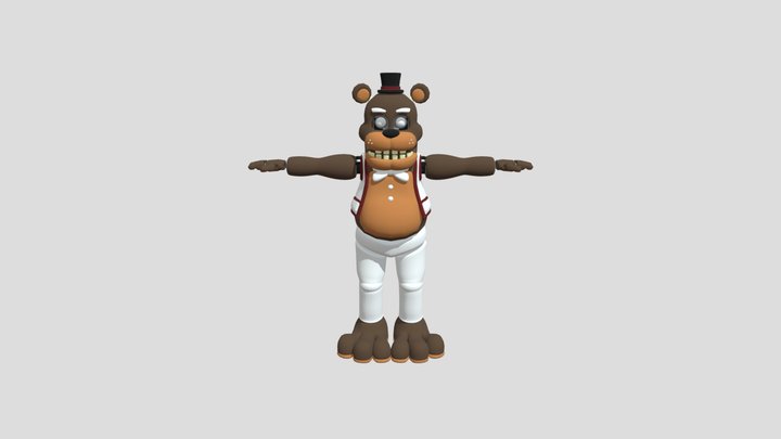 Fnaf-plus-freddy-model-t-pose 3D Model