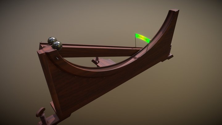Brachistochrone curve 3D Model