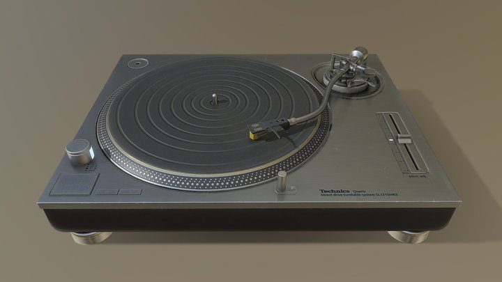 DJ Turntable 3D Model