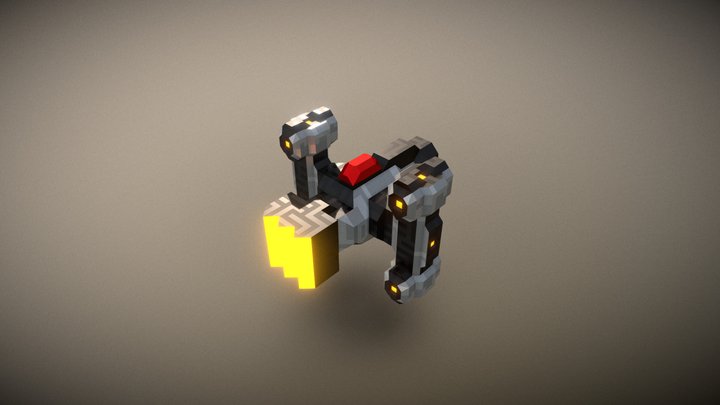Hammer - Spaceship 3D Model