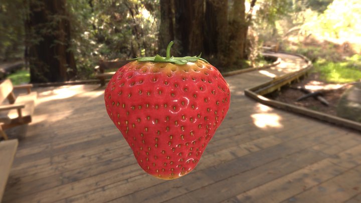 Strawberry (Jumbo Poly) Freebie 3D Model
