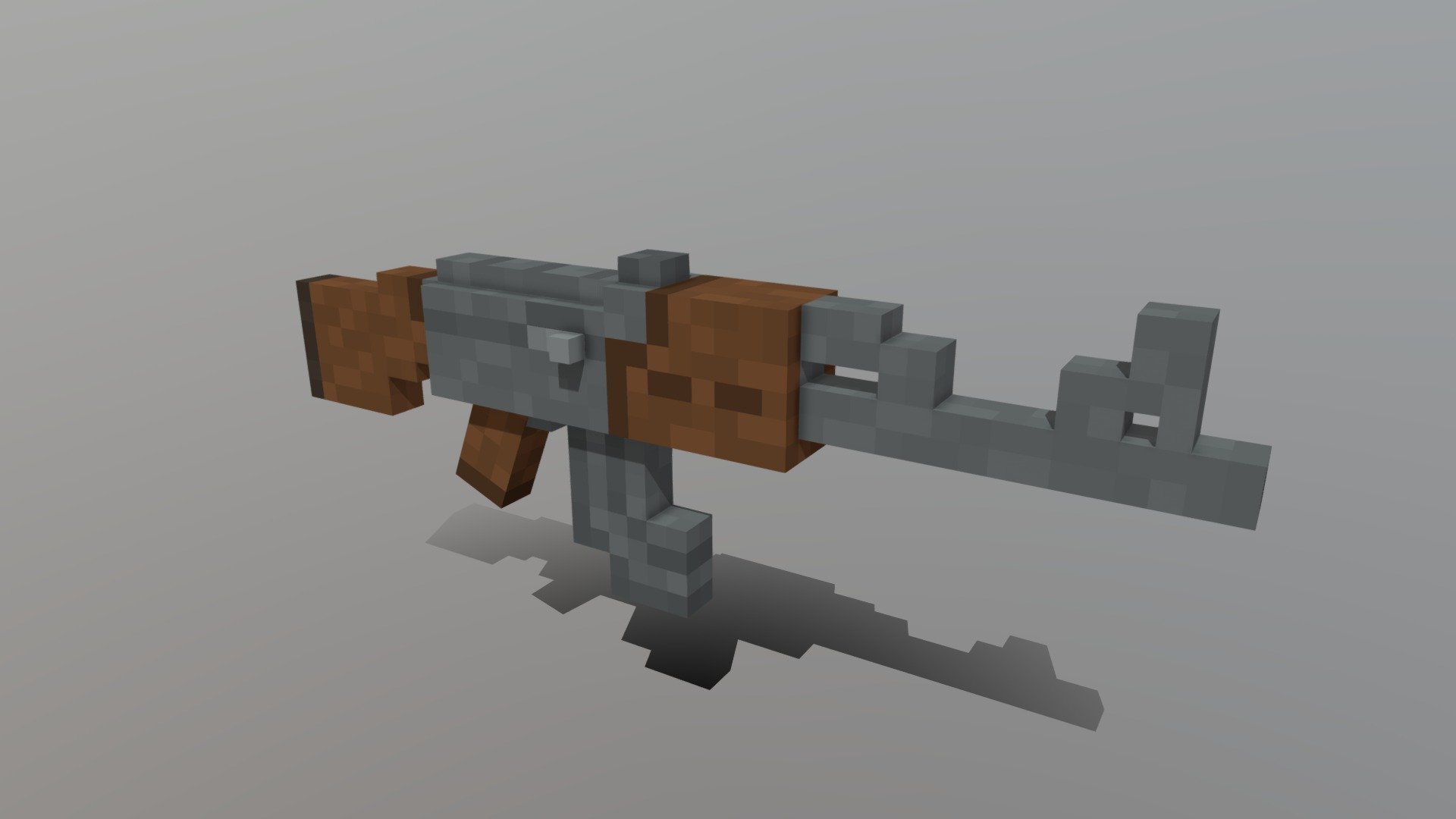 Minecraft - AK 47 - 3D model by Mr.Chilly [0b98c6e] - Sketchfab