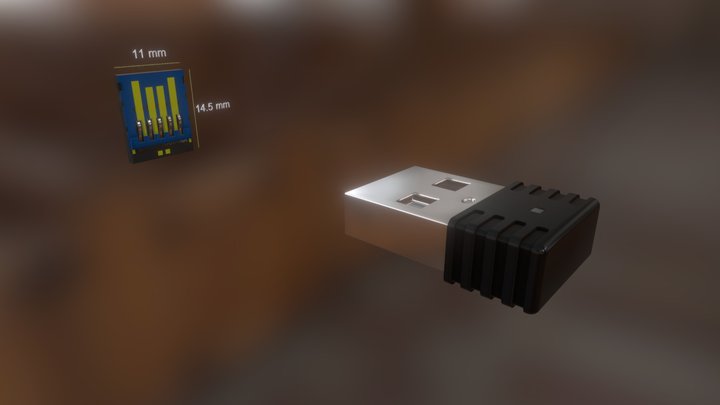 USB Device 3D Model