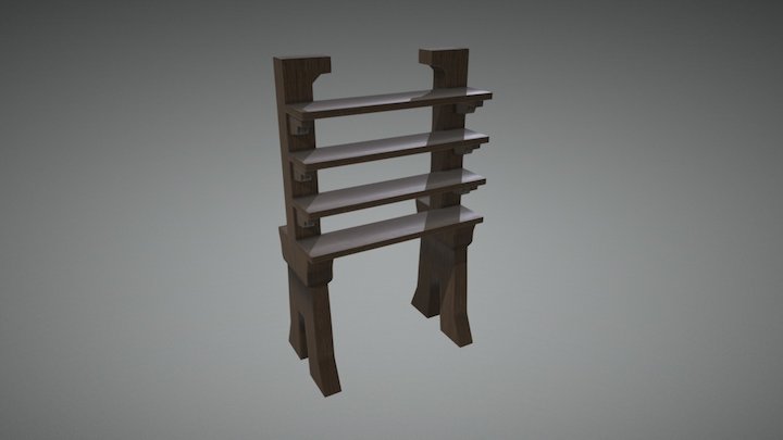 Old shelves 3D Model