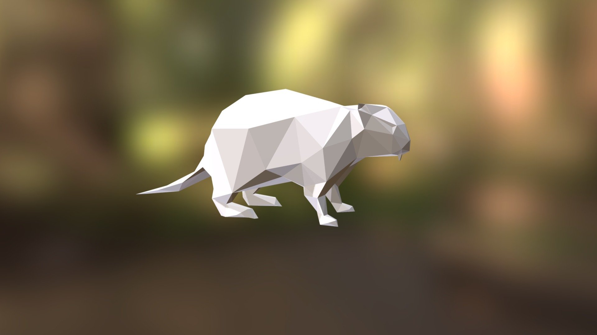 Beaver Low Poly Model For 3d Printing 3d Model By Peolla3d 0b99743 Sketchfab