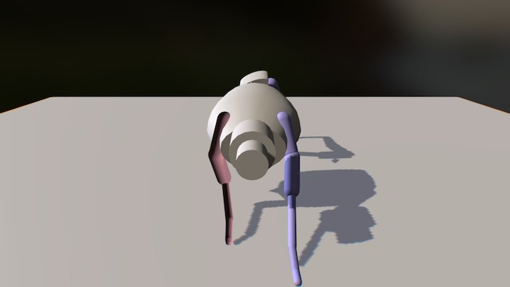 Dog-8 In Place 3D Model