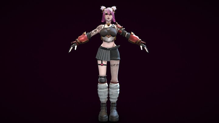 Female Gauntlet Mage – Modello 3D gratuito STL