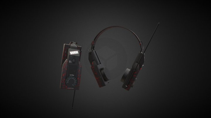 ElectroBrand Mini Headphone Radio 3D Model