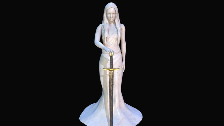 Lady of the Lake statue 3D Model