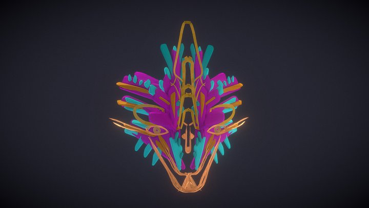 Códice Futuro - Máscaras Rituales 3D Model