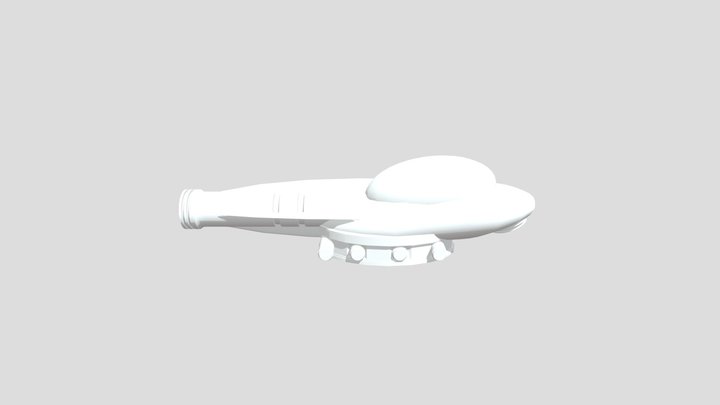Alien Space Ship 3D Model