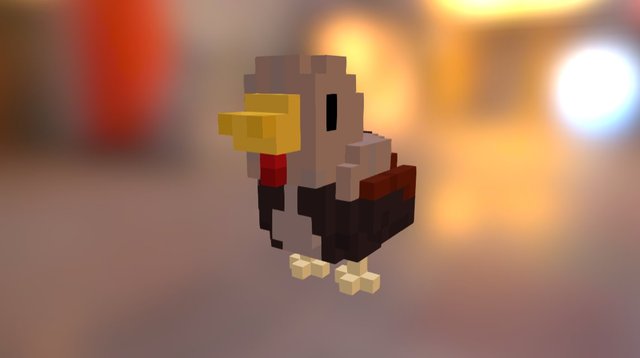 Brown Chicken 3D Model