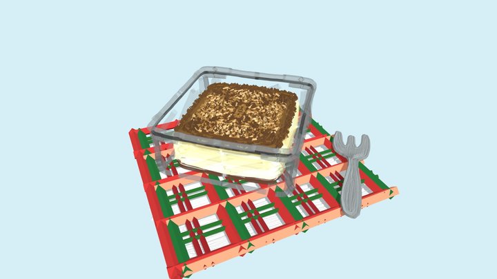 Classic Tiramisu 3D Model