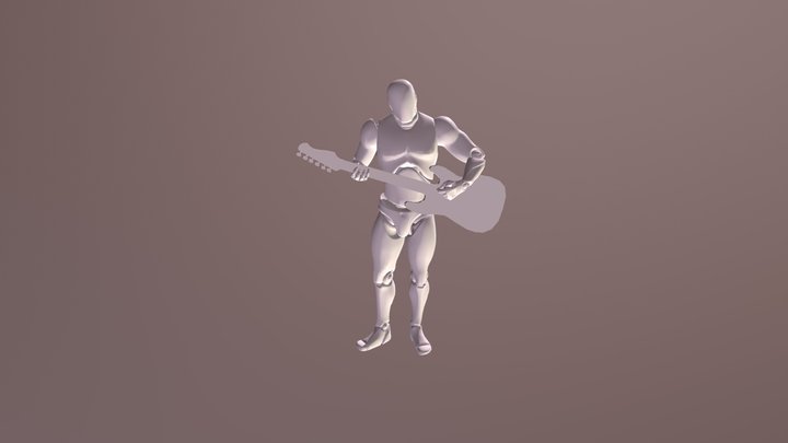 Animation Studies - Guitar Player 3D Model