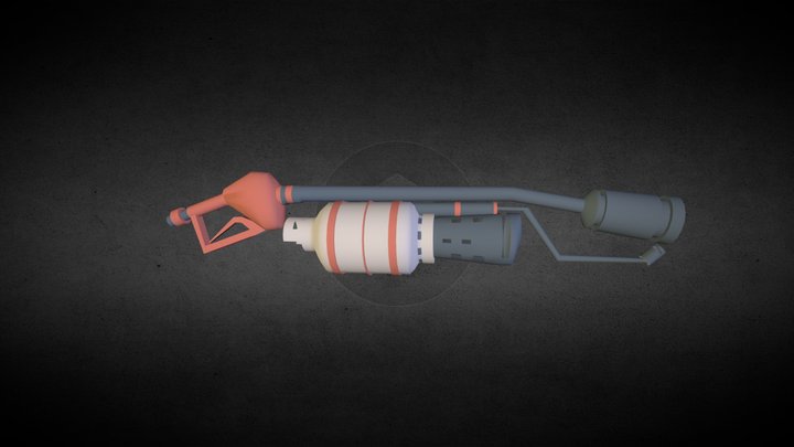 Flamethrower TF2 3D Model