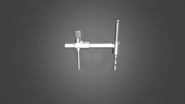 Dentist jaw drill tool 3D Model