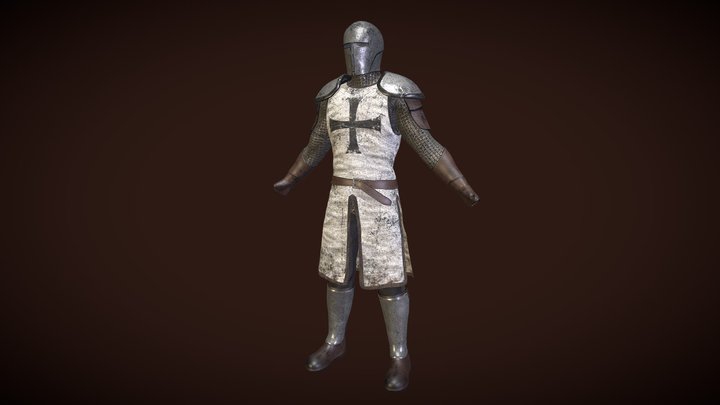 The Guardian - Fantasy Style Armor 3D Model