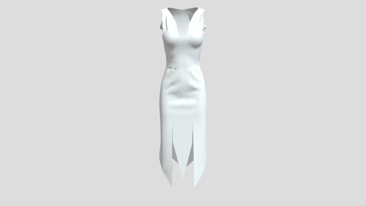 white-dress 3D Model