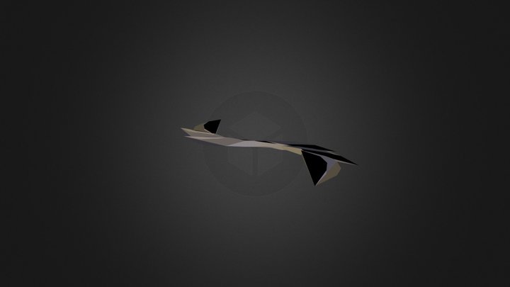 Moon Leaf Low Poly 3D Model