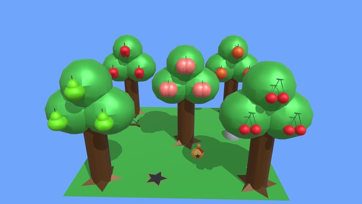 Animal Crossing Explorable Environment 3D Model