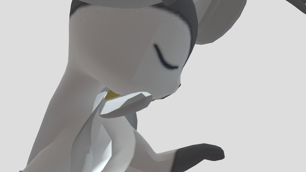 gray sylveon having a good nap