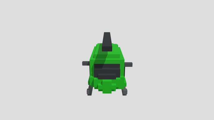 Hellecopter voxel 3D Model