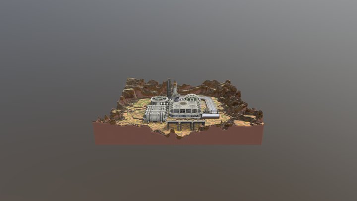 400x400 Mars Themed Spawn [Final] 3D Model